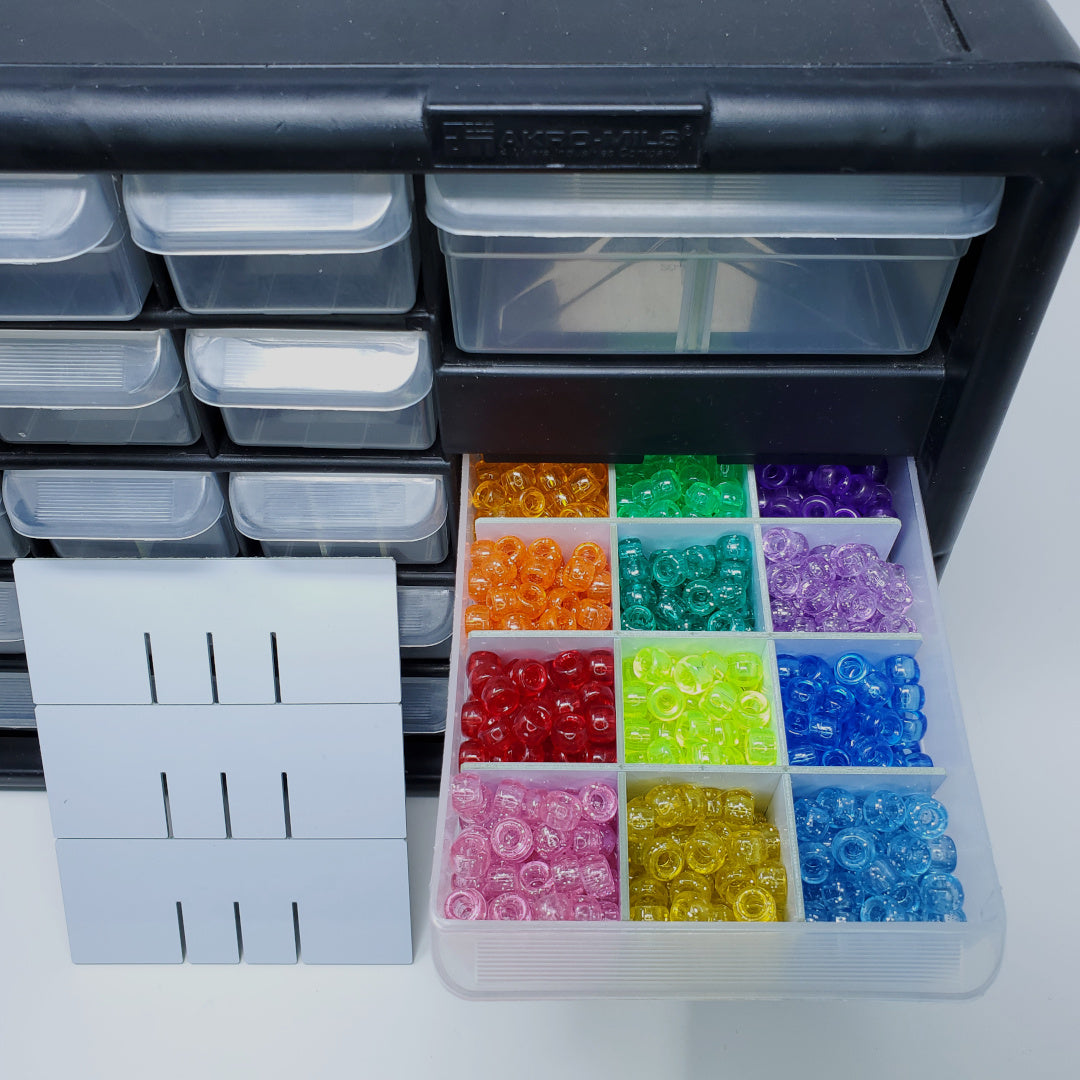 Our BIN BETTER Configurable Dividers, Compatible with Akro-Mils Craft Cabinets, Will Be Available Soon!!