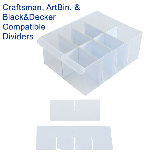 Craftsman, ArtBin, and Black&Decker Compatible Bin Dividers
