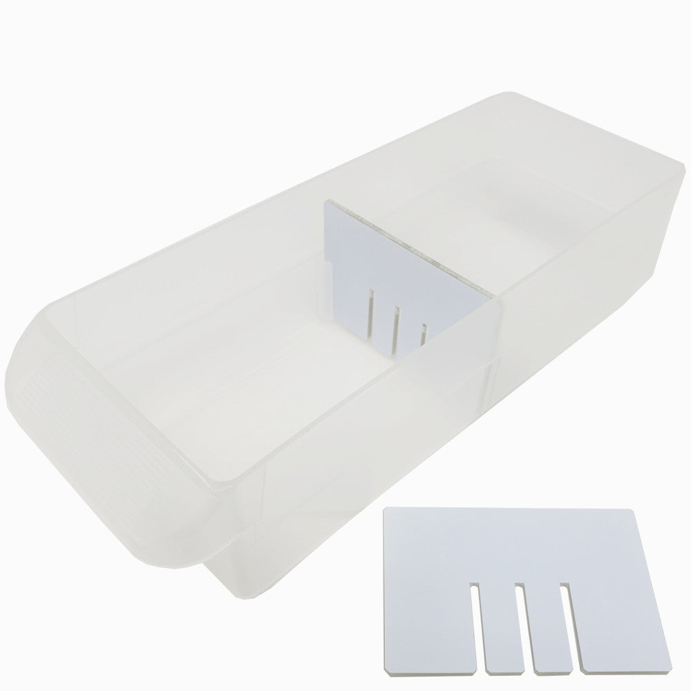 White configurable dividers for Akro-Mils small drawers