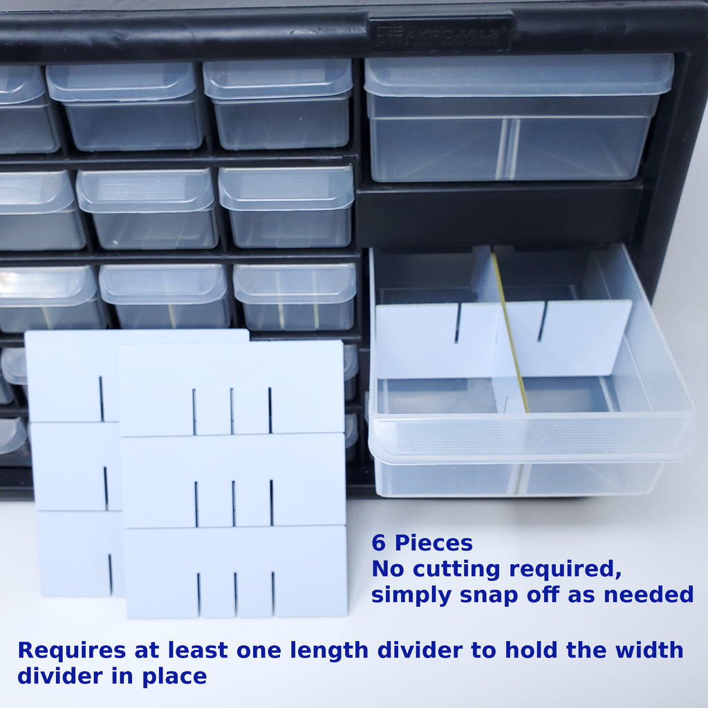Stack of white cards with black lines on a clear storage box with text overlay.