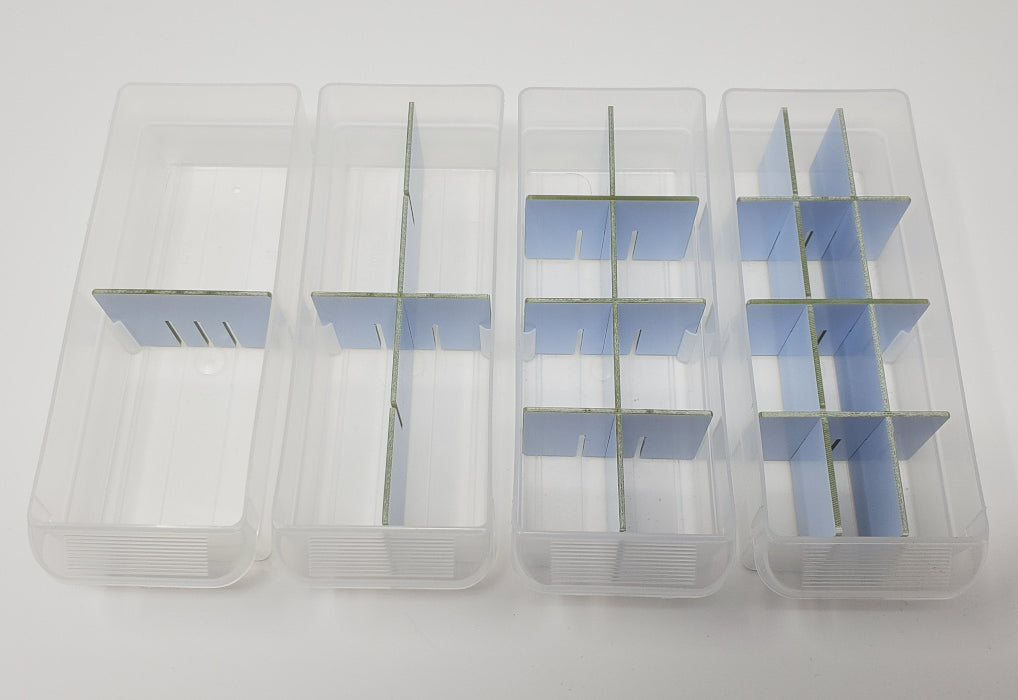 Bin Better - Configurable bin dividers for Akro Mils, IRIS USA, Stack On, Craftsman, Stalwart, and others small part cabinets and craft organizers